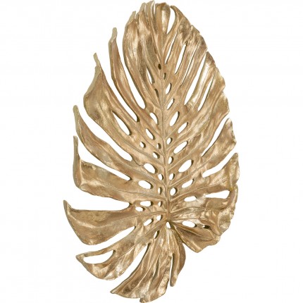 Wanddecoratie Monstera blad goud 62cm Kare Design