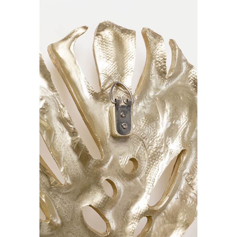 Wall Decoration Monstera leaf gold 62cm Kare Design