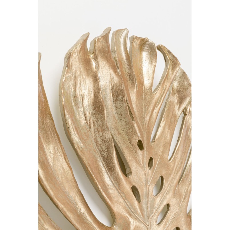 Wall Decoration Monstera leaf gold 62cm Kare Design