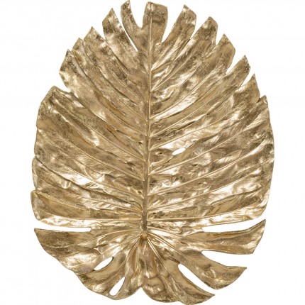 Wanddecoratie Monstera blad goud 83cm Kare Design