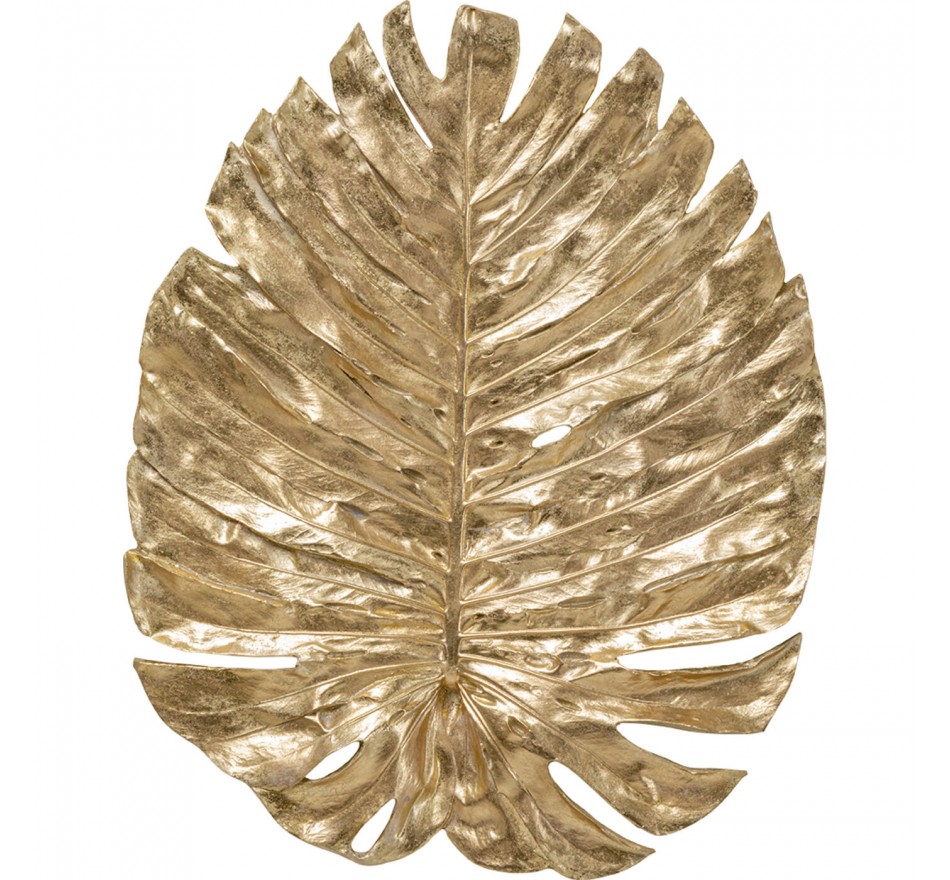 Wanddecoratie Monstera blad goud 83cm Kare Design