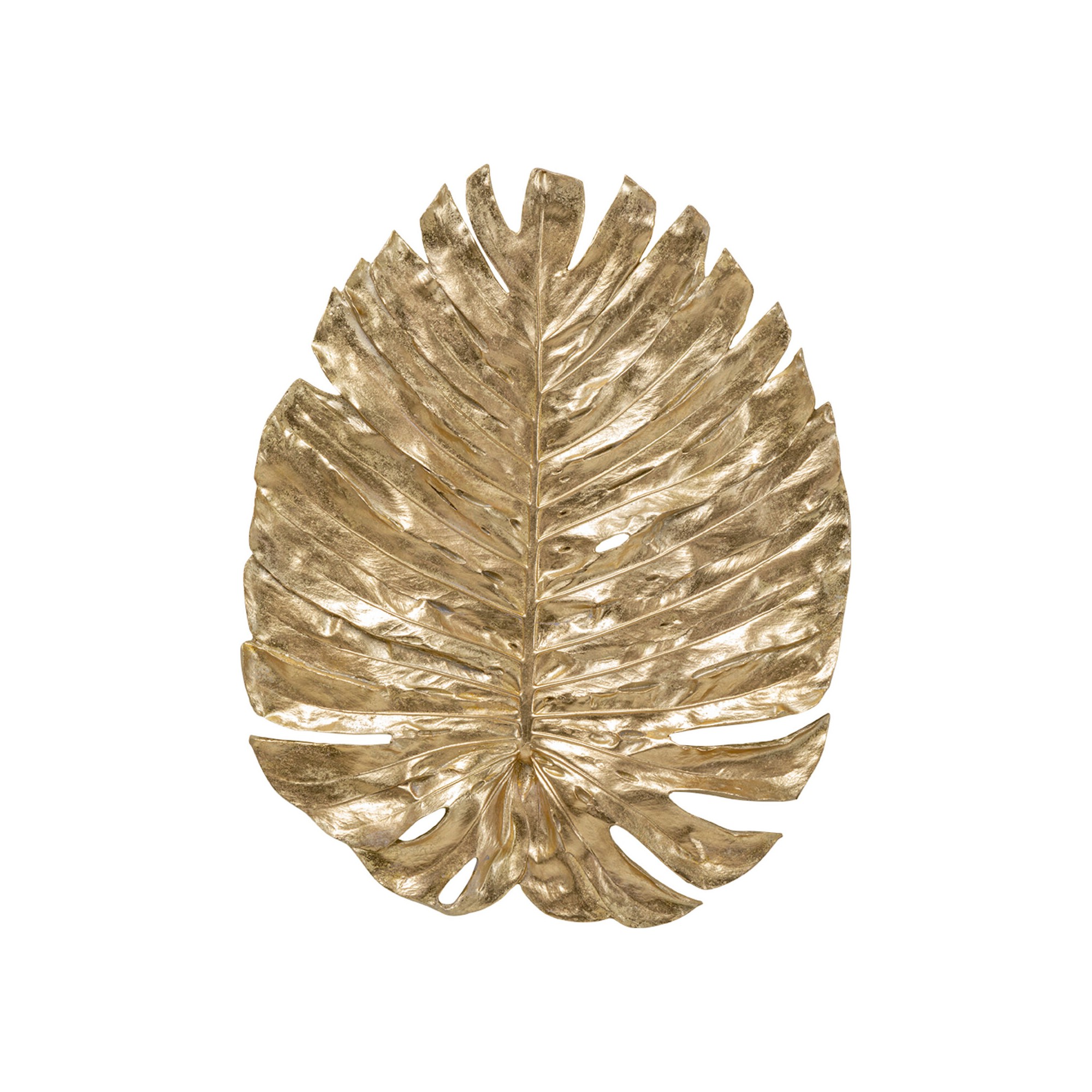 Wanddecoratie Monstera blad goud 83cm Kare Design