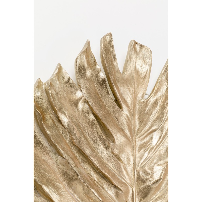 Wall Decoration Monstera leaf gold 83cm Kare Design