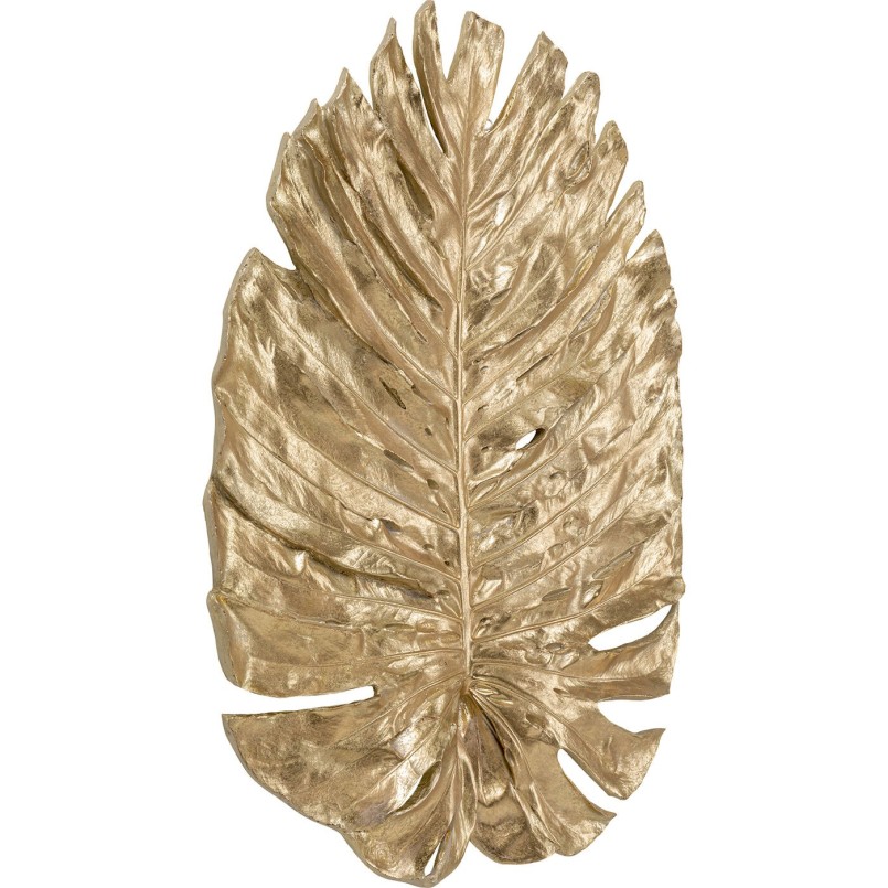 Wall Decoration Monstera leaf gold 83cm Kare Design