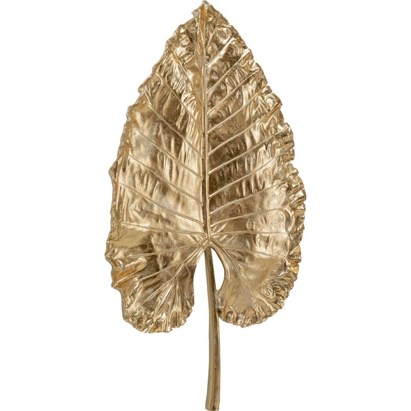 Wanddecoratie XL Alocasia blad goud 140cm Kare Design