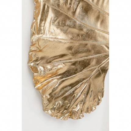 Wanddecoratie XL Alocasia blad goud 140cm Kare Design