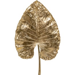 Wanddecoratie XL Alocasia blad goud 140cm Kare Design