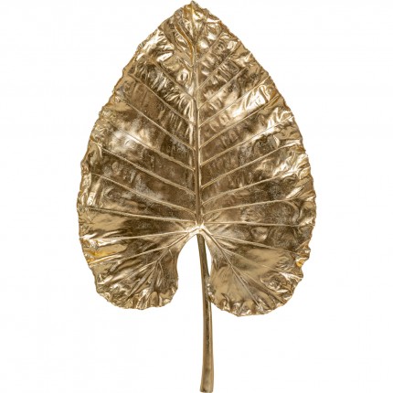 Wanddecoratie XL Alocasia blad goud 140cm Kare Design