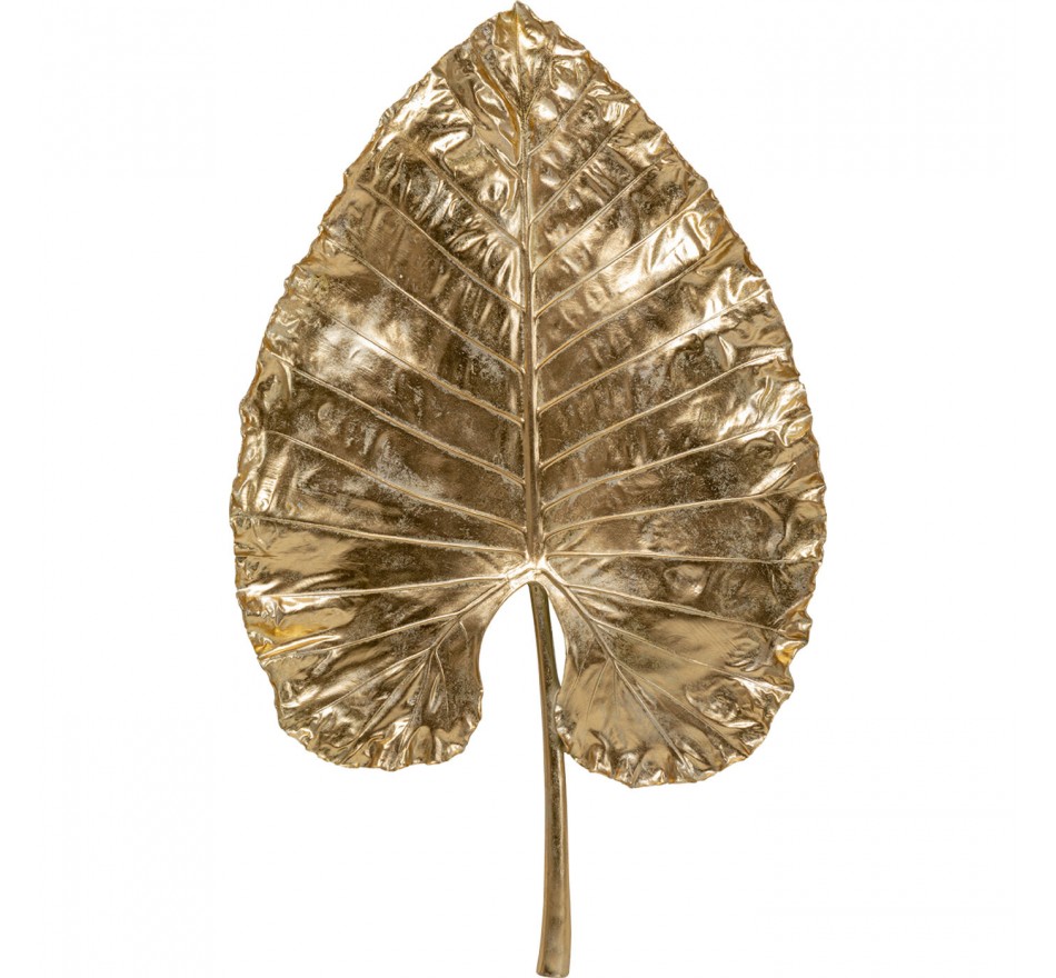 Wanddecoratie XL Alocasia blad goud 140cm Kare Design