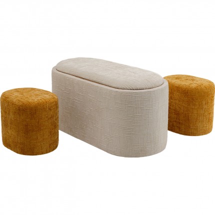 Storage bench and 2 stools Acapella Kare Design