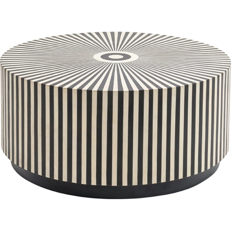 Contemporary black and white coffee table - Electra - Kare Design
