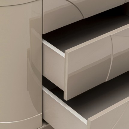 Ladekast Groove taupe Kare Design