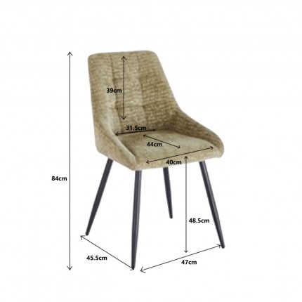 Stoel Ruby groen Kare Design