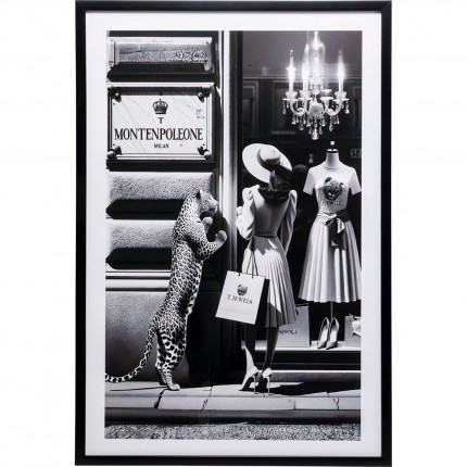Framed Picture Window Shopping 80x120cm Kare Design