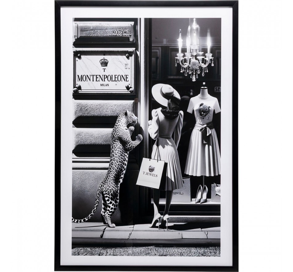 Framed Picture Window Shopping 80x120cm Kare Design