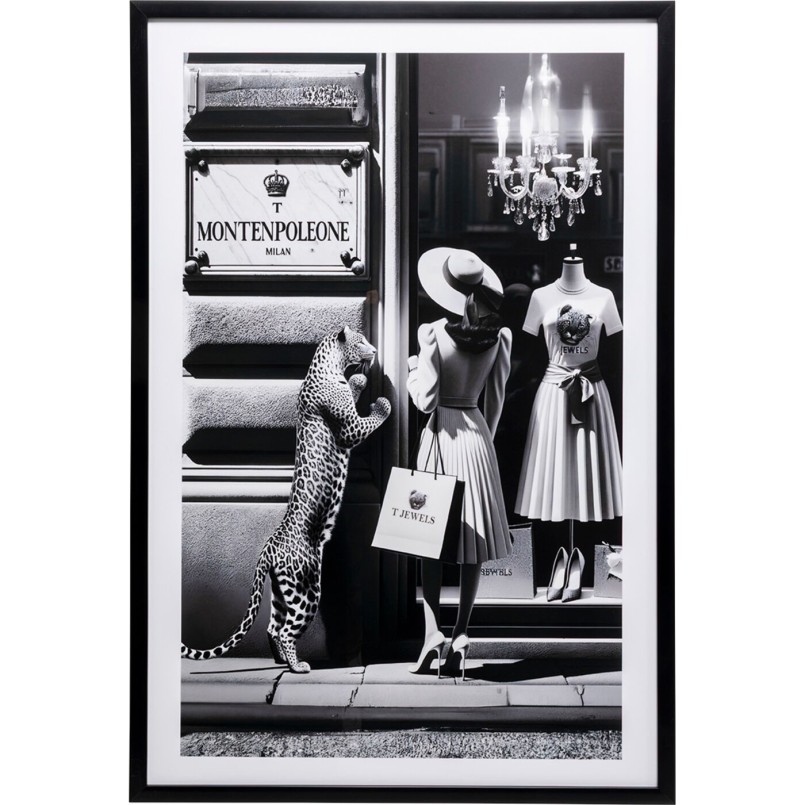 Framed Picture Window Shopping 80x120cm Kare Design