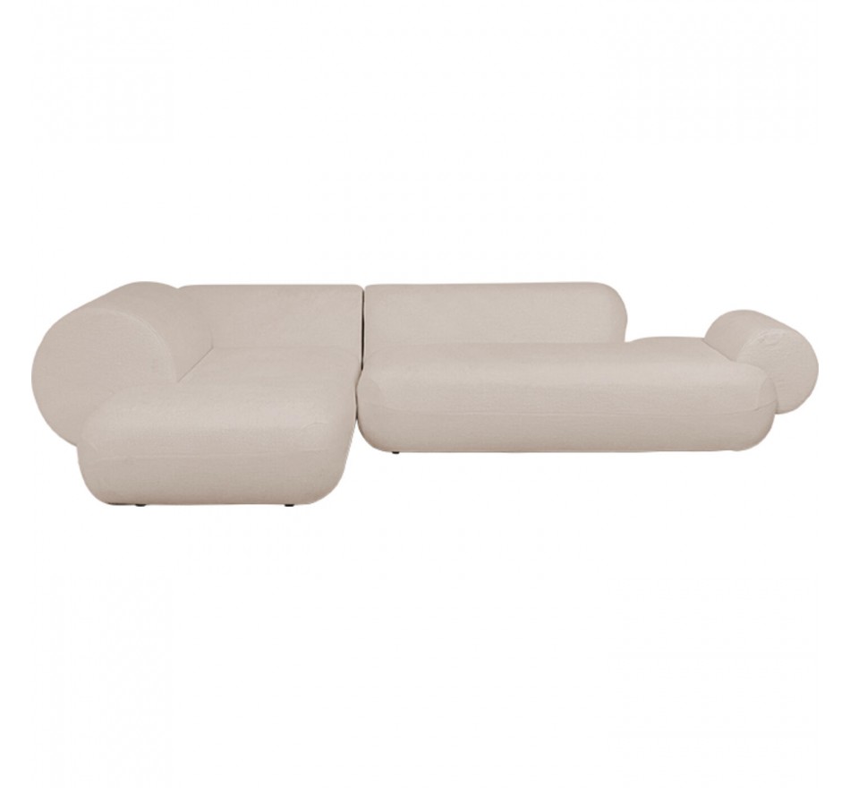 Hoekbank Soft beige links Kare Design