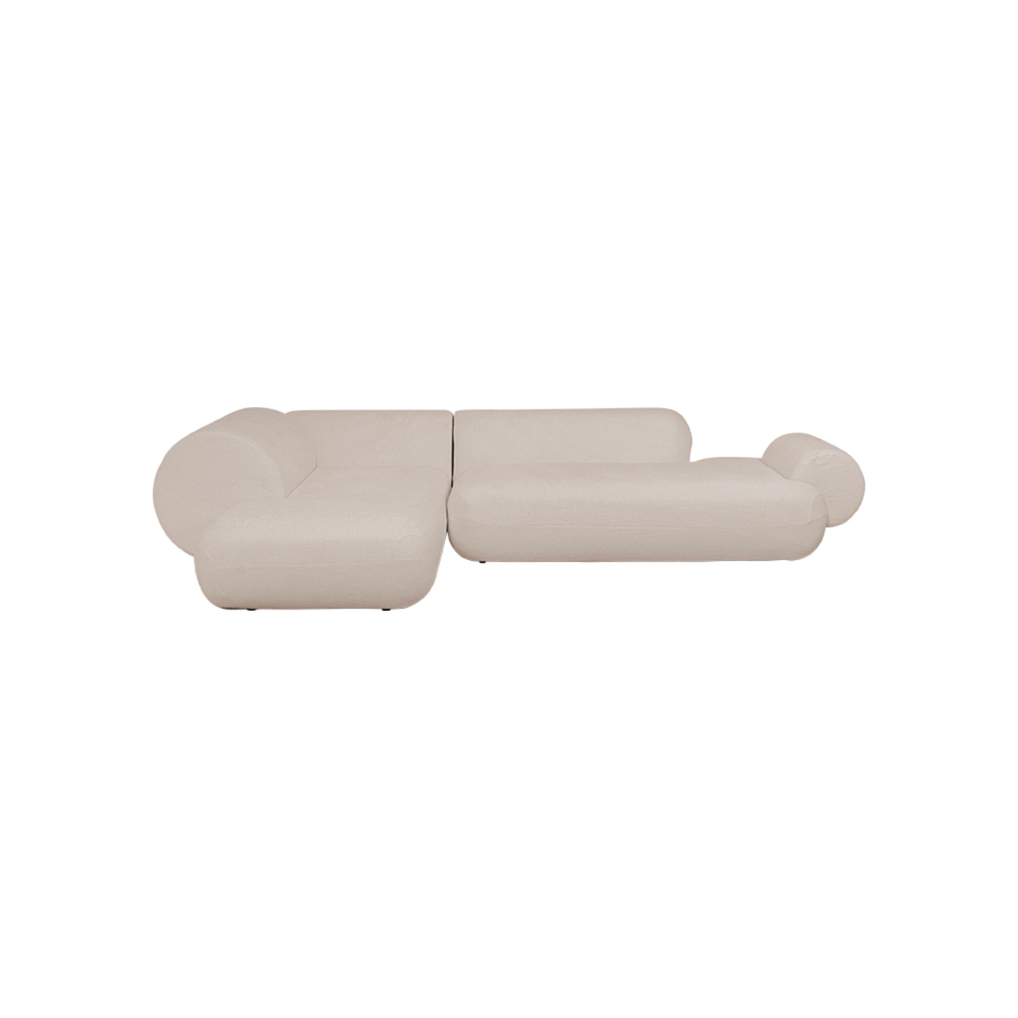 Hoekbank Soft beige links Kare Design