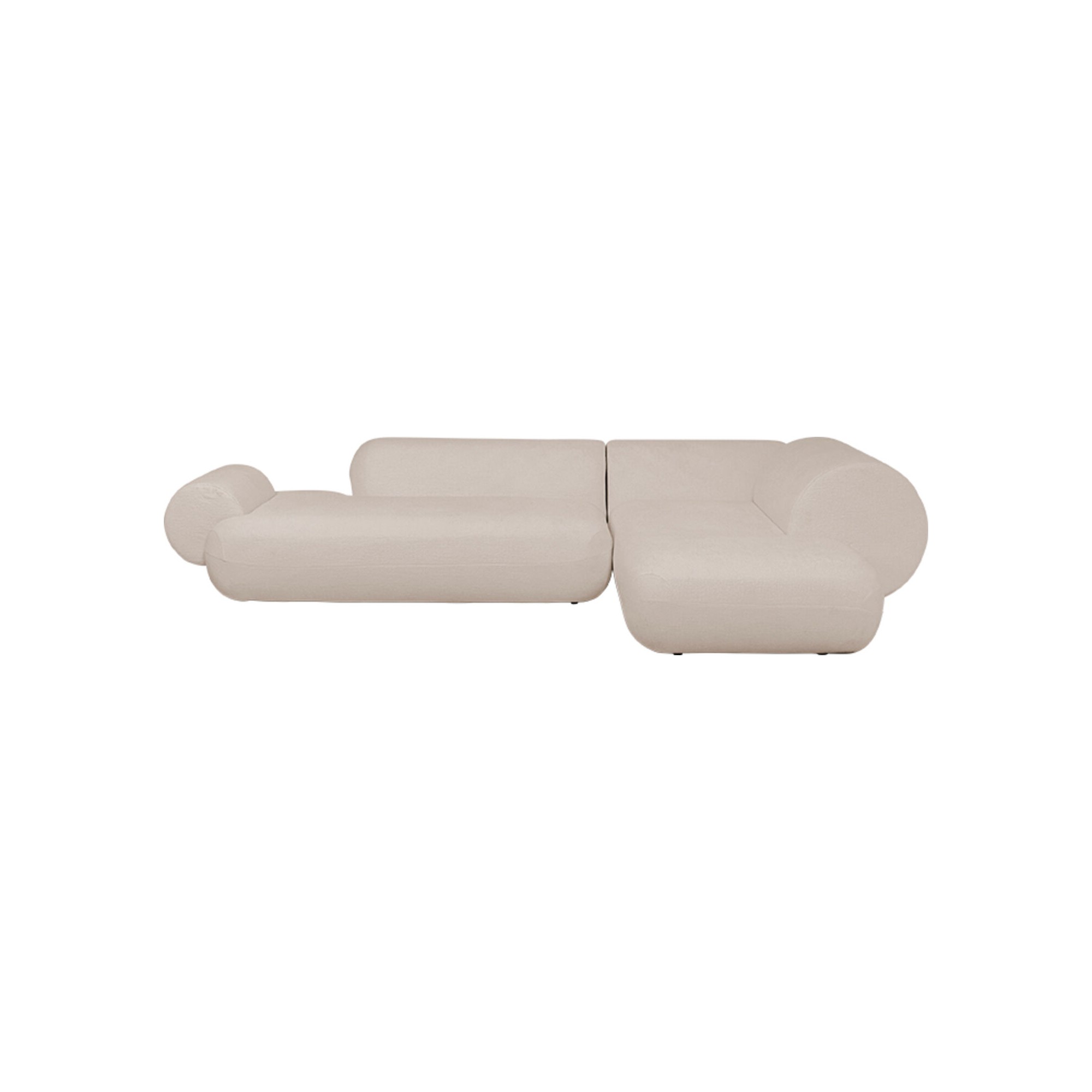 Hoekbank Soft beige rechts Kare Design
