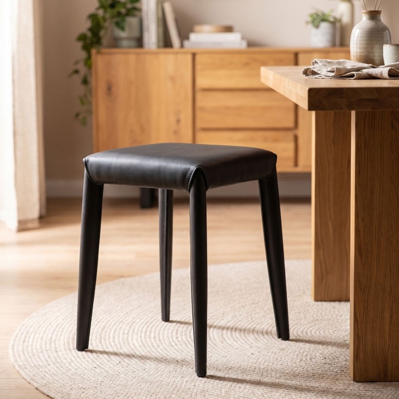 Stool Monza black Kare Design