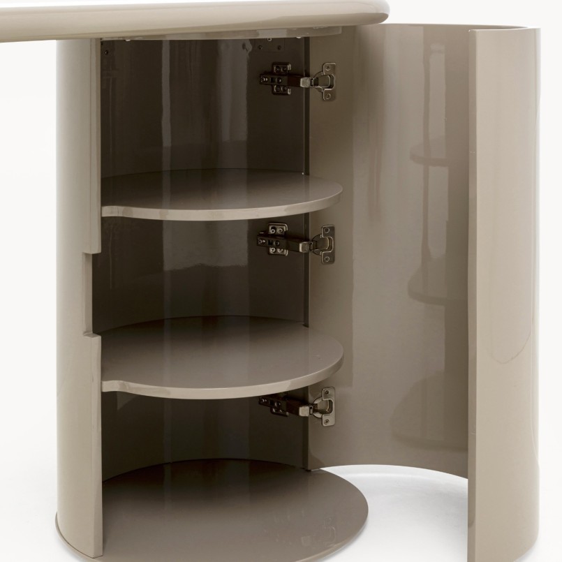 Bureau Groove taupe 120x50cm Kare Design