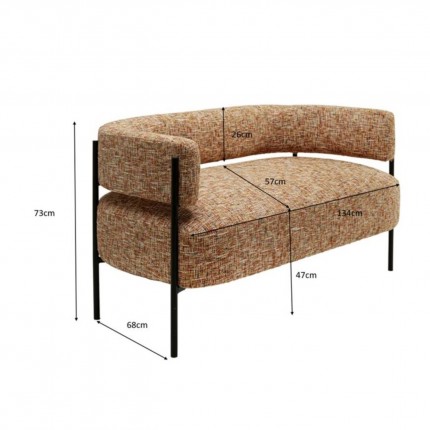 Sofa Lilja Melange 2-Seater Kare Design