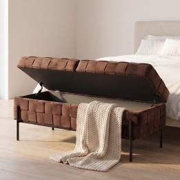 Storage Bench Weave brown Kare Design