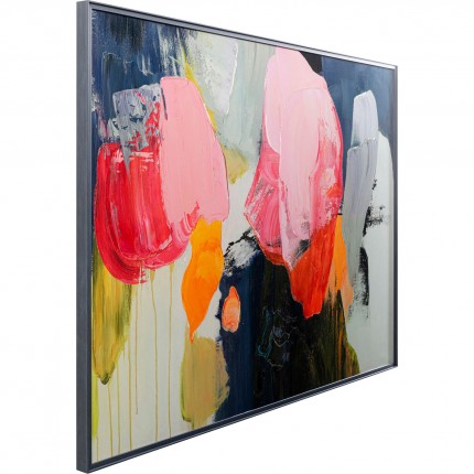 Schilderij Abstract High Gloss 160x120cm roze Kare Design