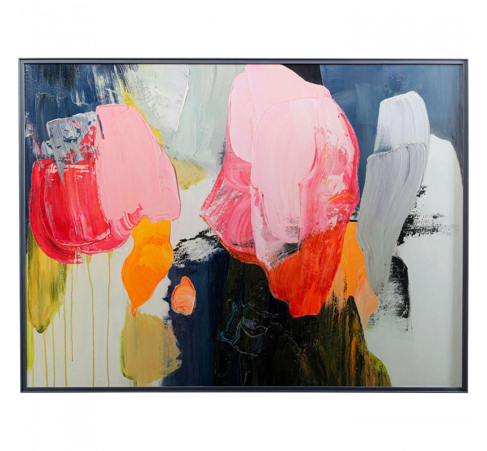 Schilderij Abstract High Gloss 160x120cm roze Kare Design