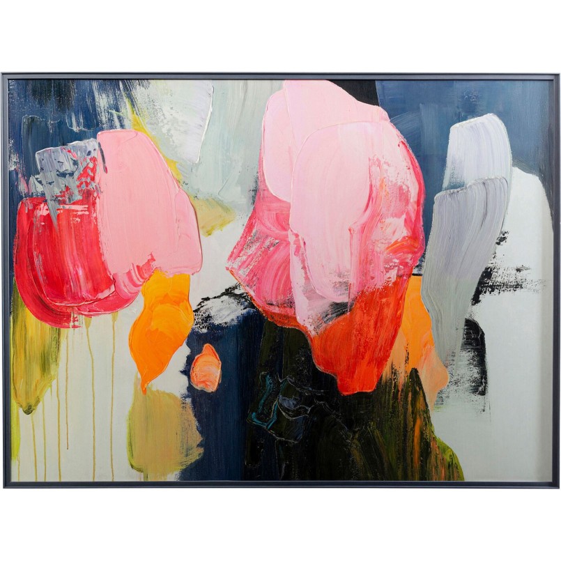 Schilderij Abstract High Gloss 160x120cm roze Kare Design