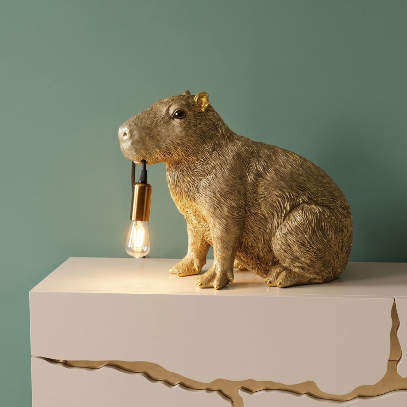 Table Lamp capybara gold Kare Design