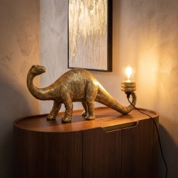 Tafellamp dinosaurus goud Kare Design