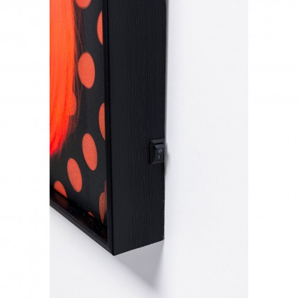 Schilderij LED zonnebril bloemen 50x70cm Kare Design