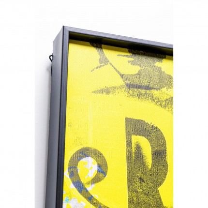 Framed Picture LED David graffiti 60x80cm Kare Design