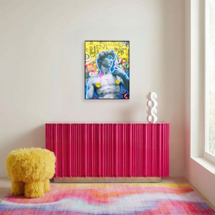 Schilderij LED David graffiti 60x80cm Kare Design