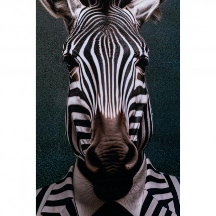 Schilderij meneer zebra 50x70cm Kare Design