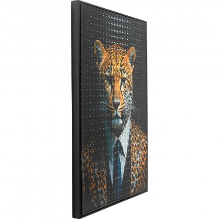 Schilderij meneer luipaard 50x70cm Kare Design