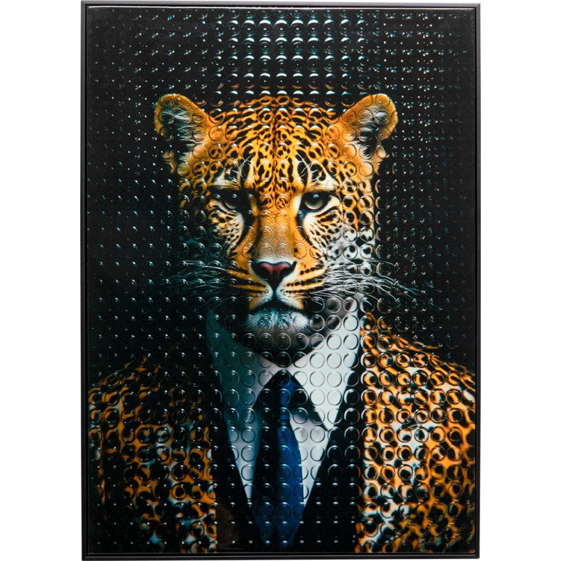 Schilderij meneer luipaard 50x70cm Kare Design