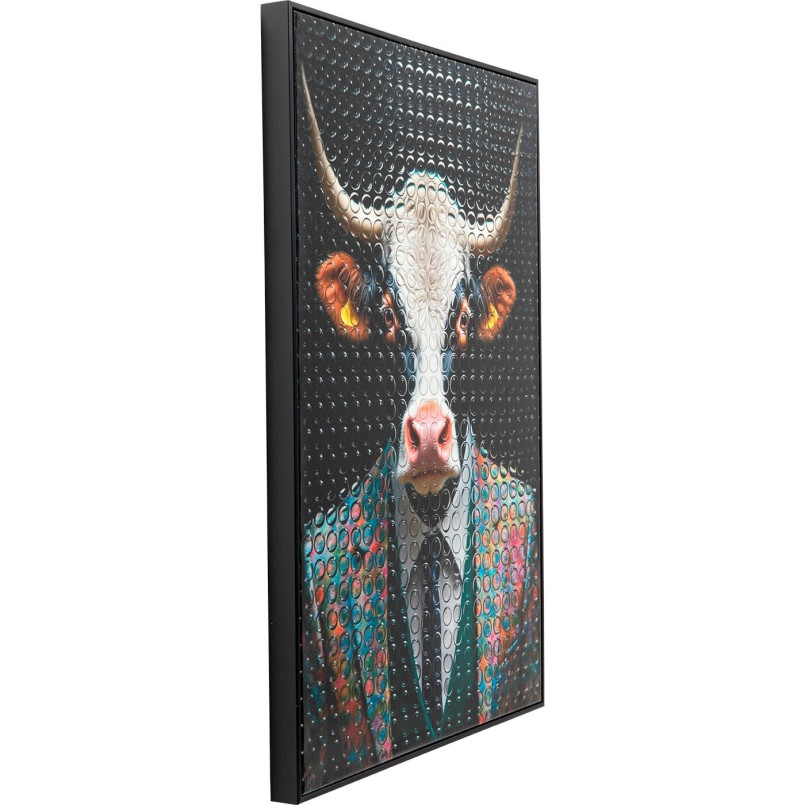 Schilderij meneer stier 50x70cm Kare Design