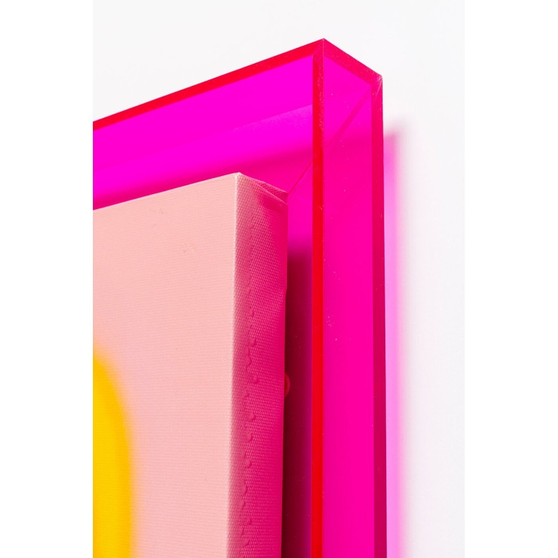 Schilderij Square Shapes 60x80cm roze Kare Design