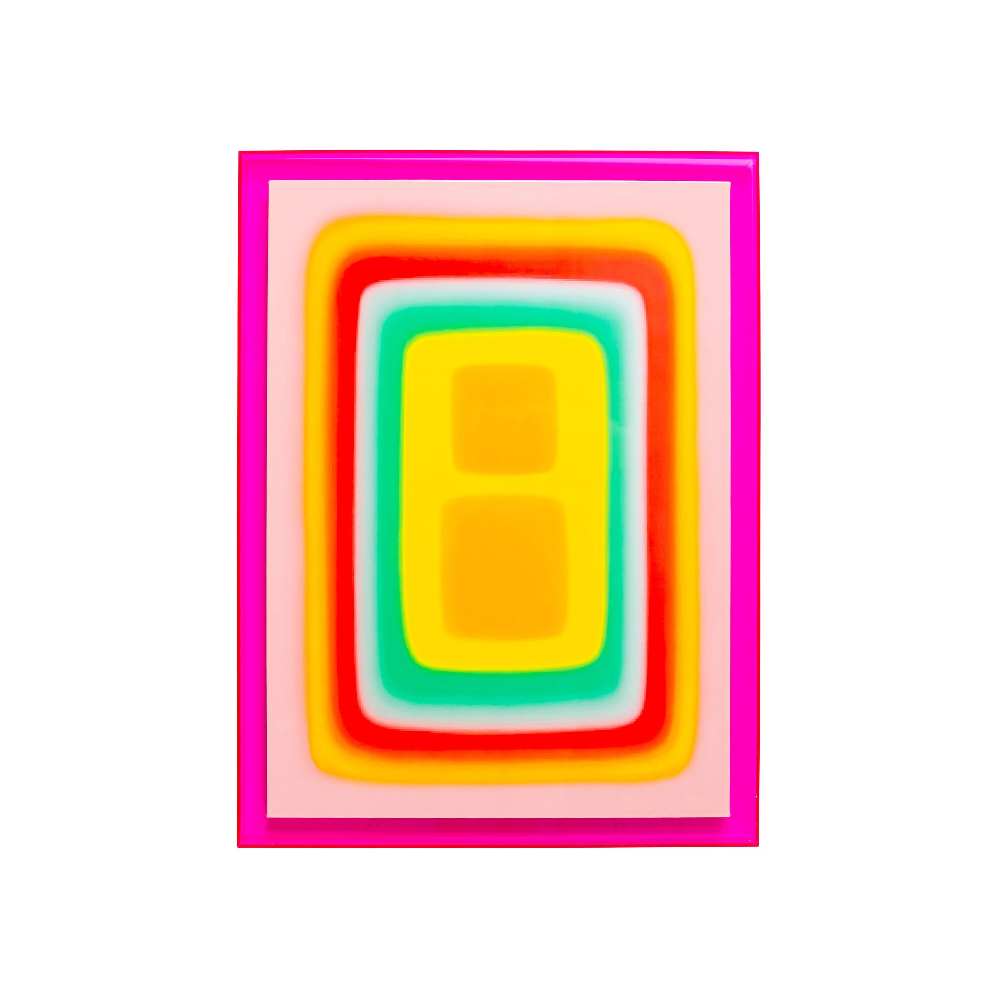 Framed Picture Square Shapes 60x80cm pink Kare Design