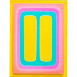 Framed Picture Square Shapes 60x80cm yellow Kare Design