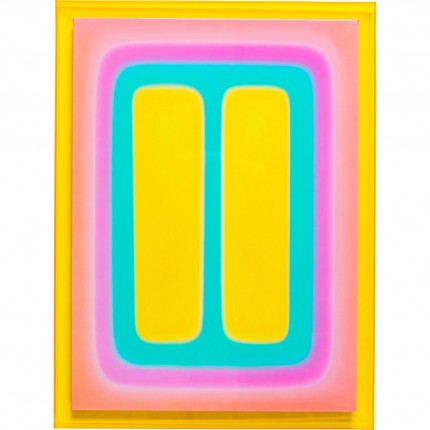 Schilderij Square Shapes 60x80cm geel Kare Design