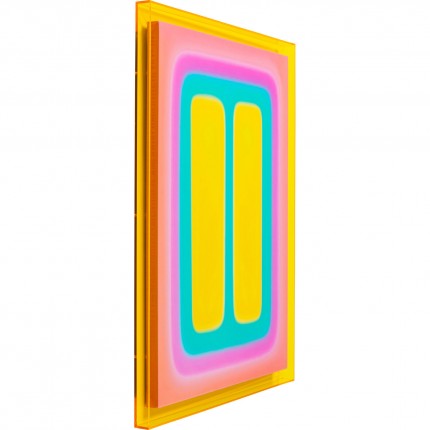 Schilderij Square Shapes 60x80cm geel Kare Design