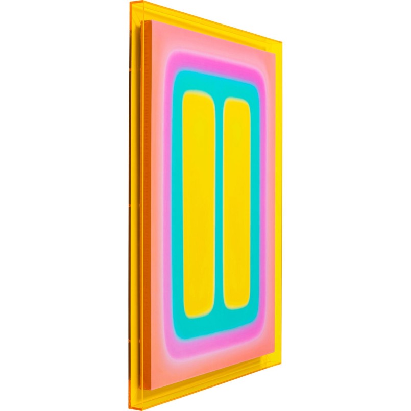 Framed Picture Square Shapes 60x80cm yellow Kare Design