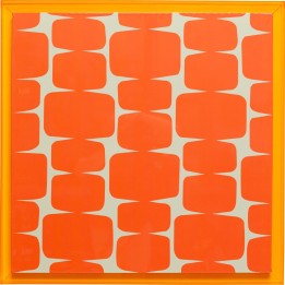 Framed Picture Square Chain orange 80x80cm Kare Design