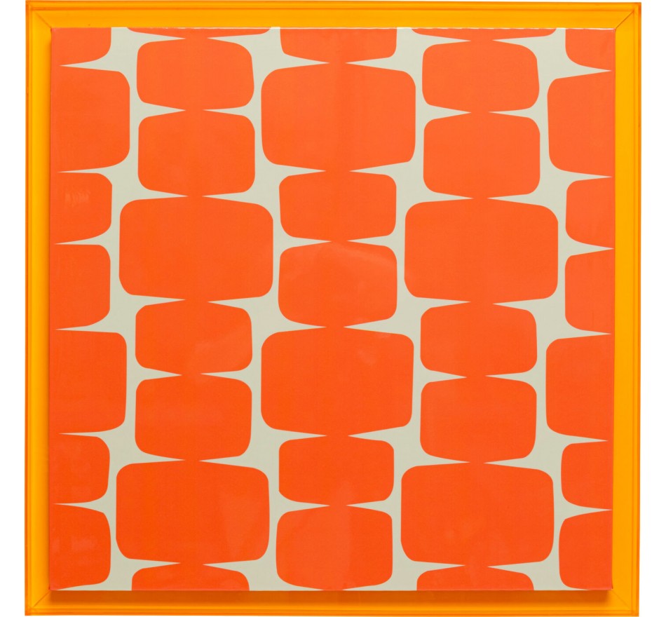 Schilderij Square Chain oranje 80x80cm Kare Design