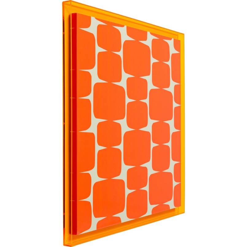 Framed Picture Square Chain orange 80x80cm Kare Design