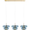 Suspension Arcadia bleu 125cm