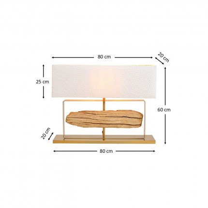 Table Lamp Nature 60cm gold Kare Design